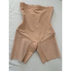 Honeylove Womens Large All Over Sculpt Superpower Mid‎ Shorts Shape wear Pink